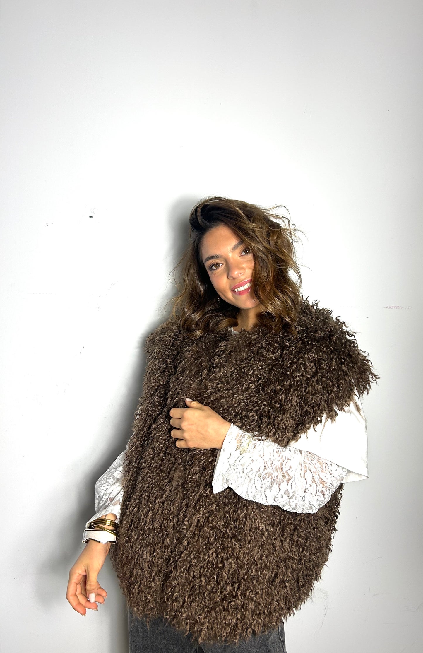 Fourrure sans manche « VERONICA »