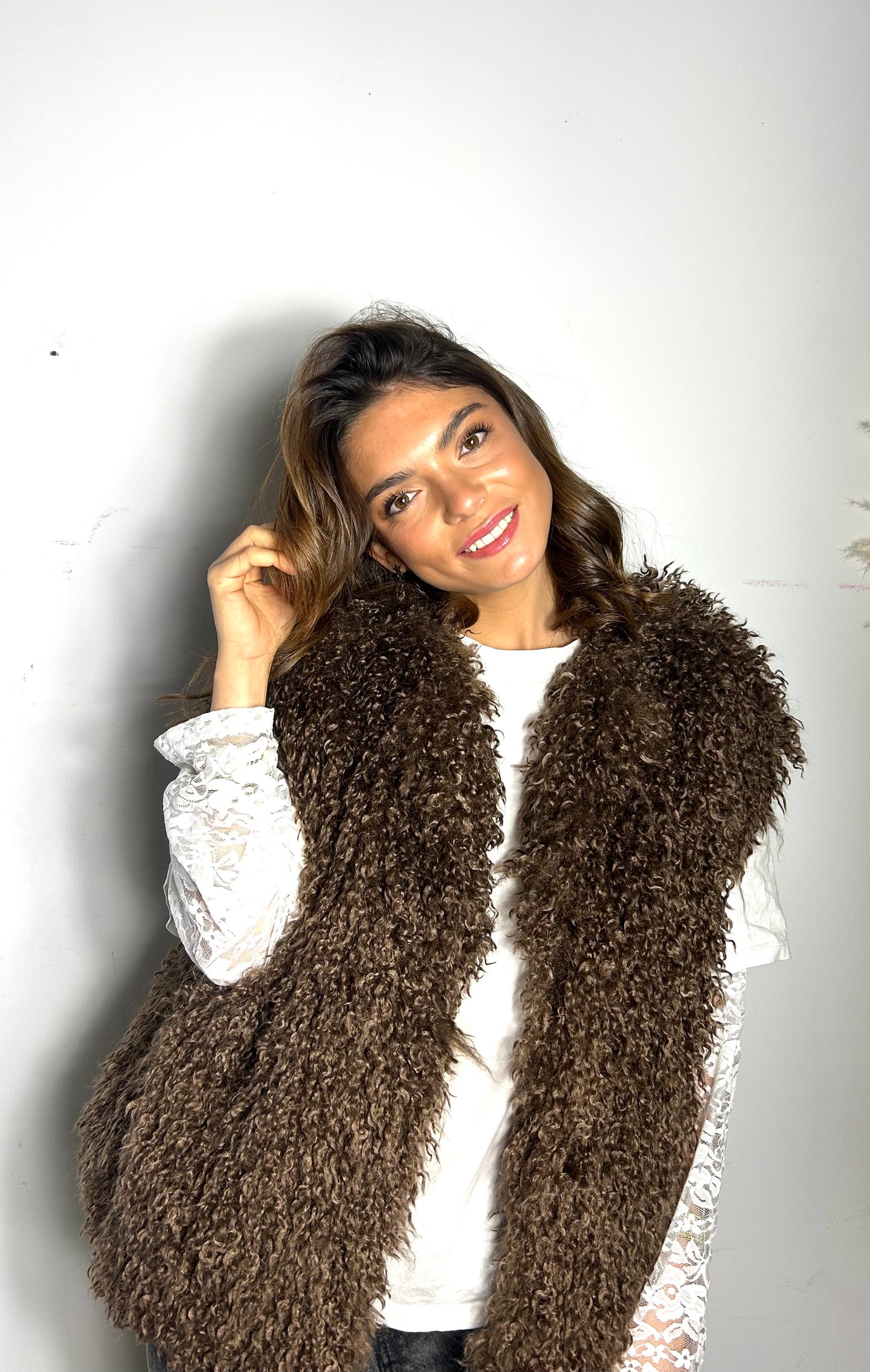 Fourrure sans manche « VERONICA »