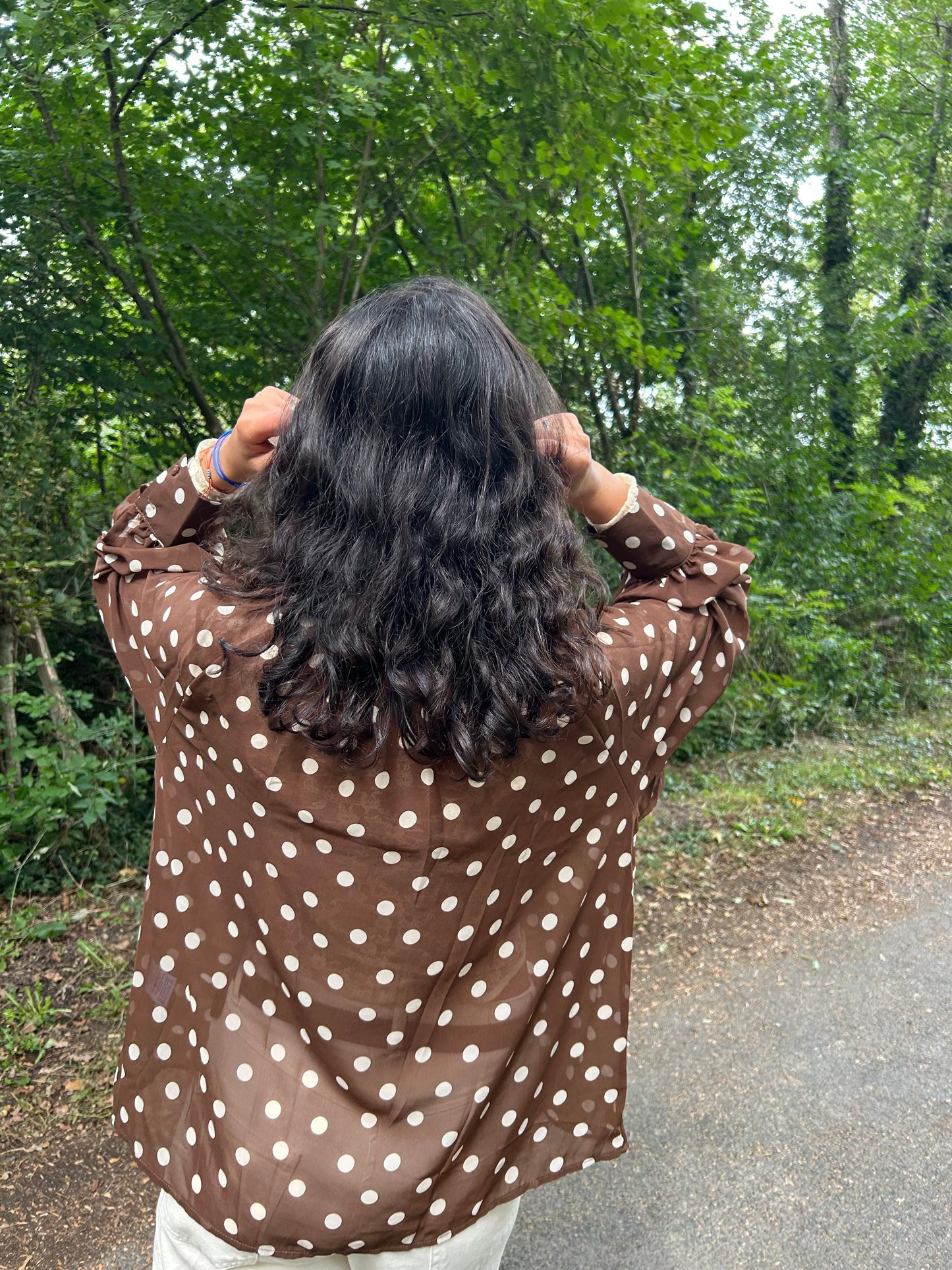 Blouse à pois « LOLA »♡