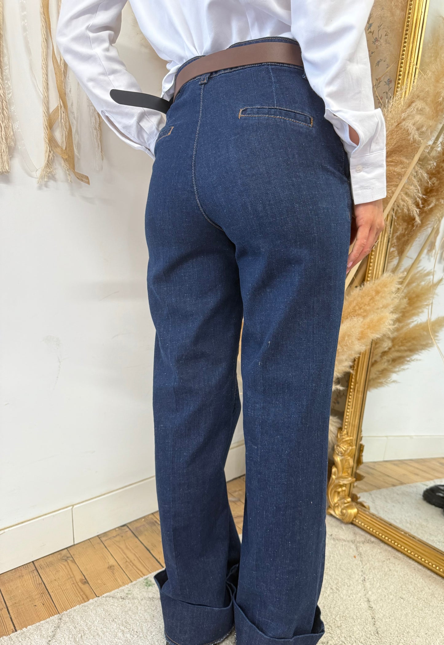 Jean droit « FLORIA »♡