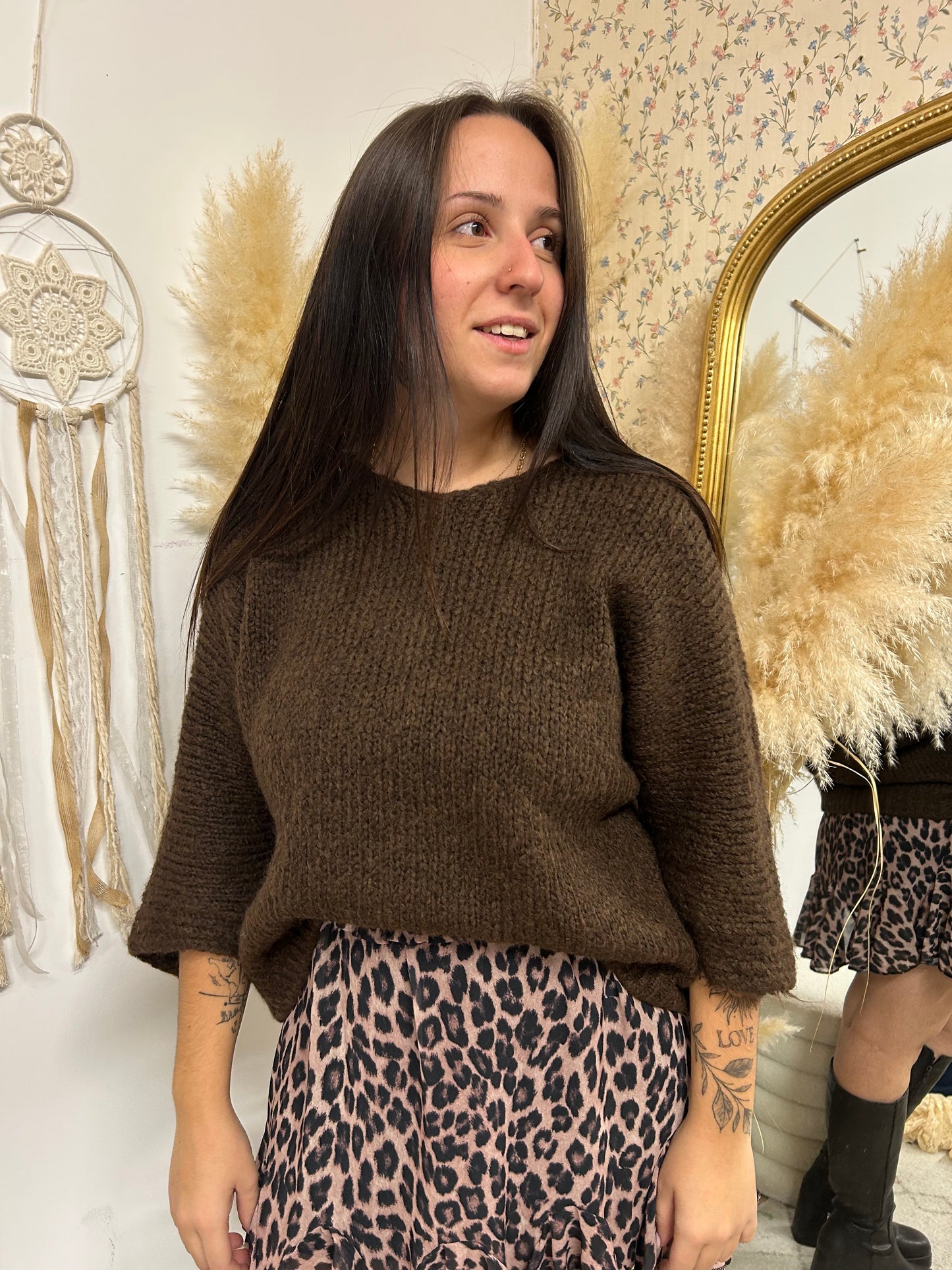 Pull marron « ANAE »