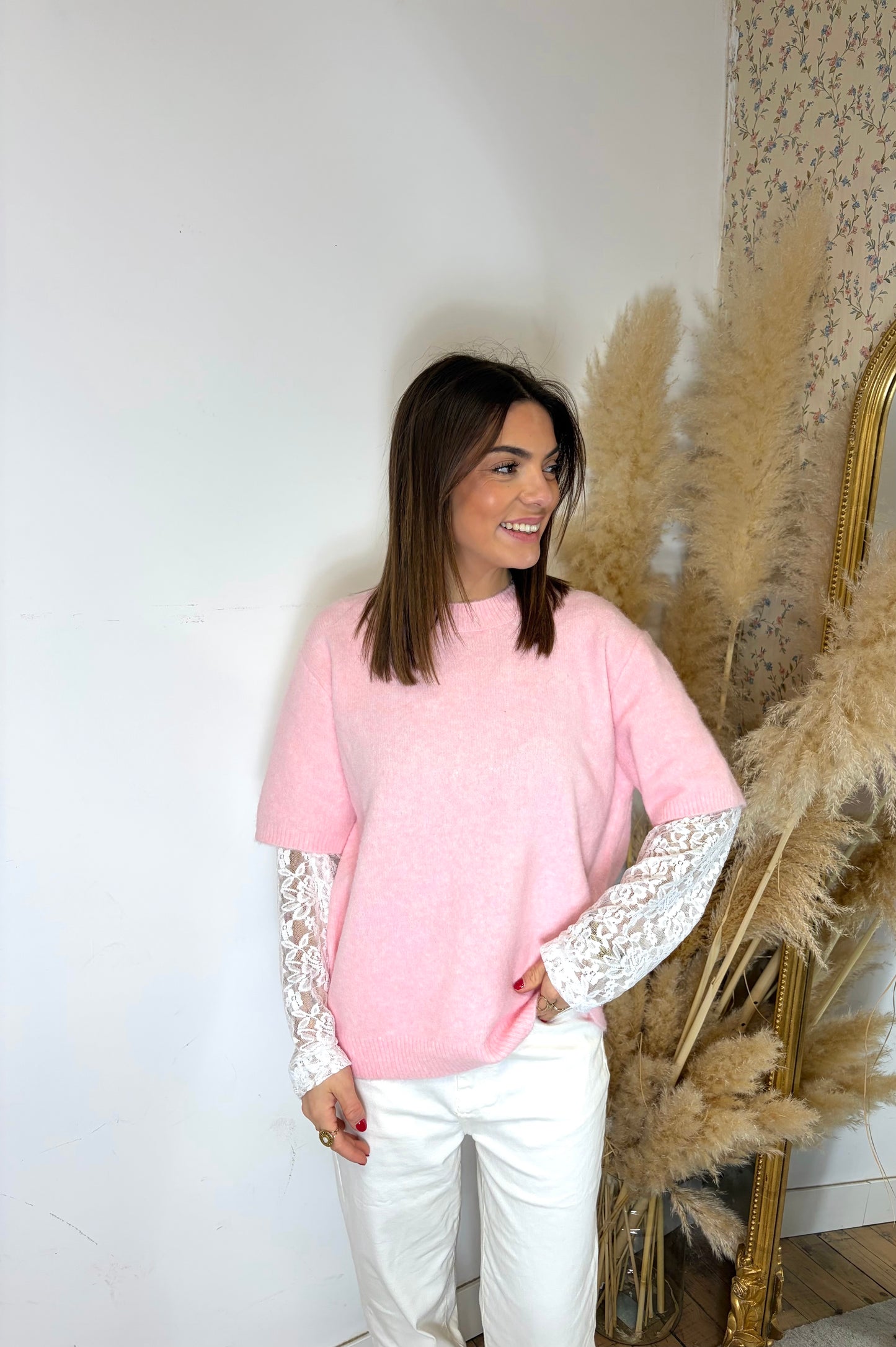 Pull dentelle « GIANNA »