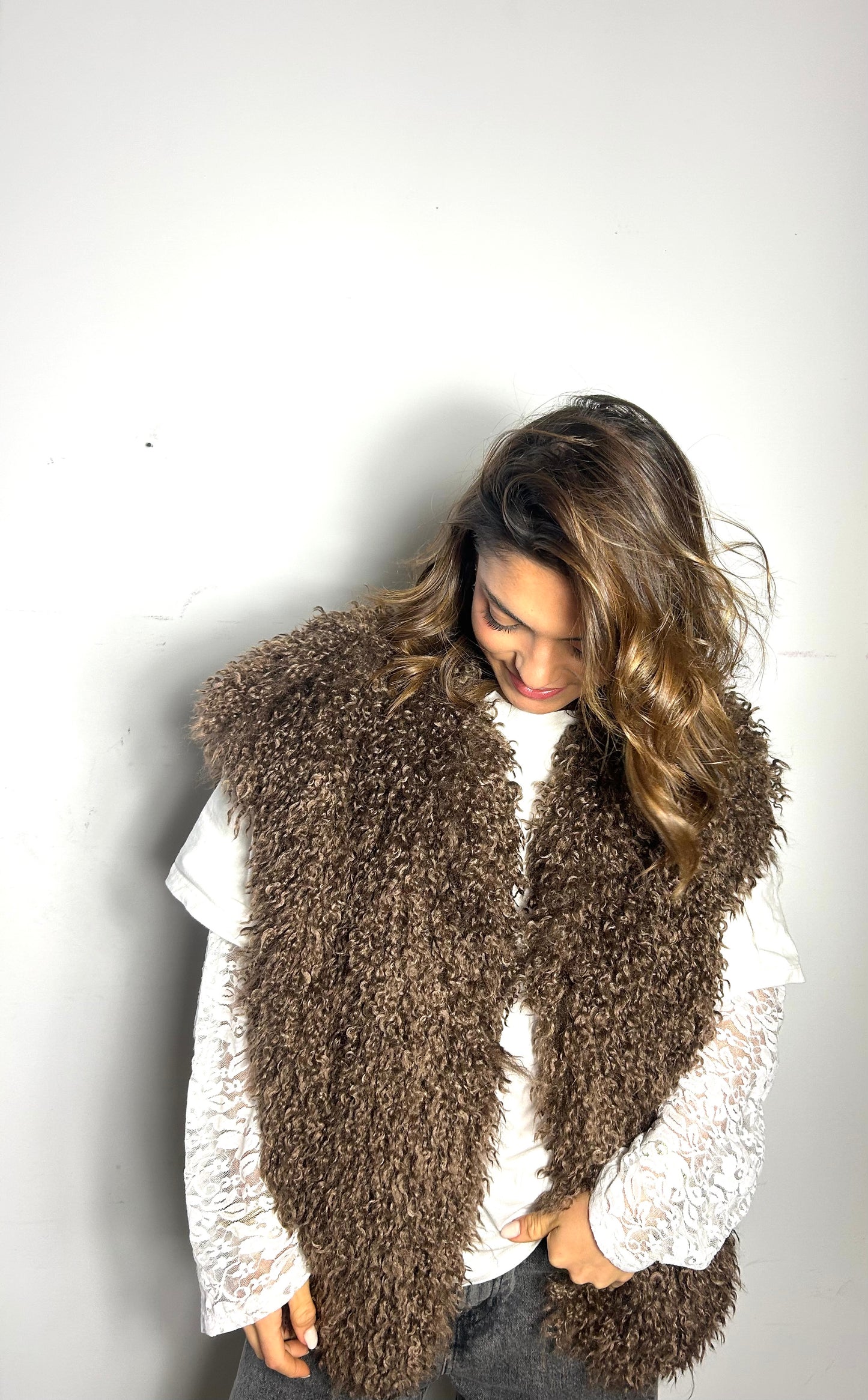 Fourrure sans manche « VERONICA »