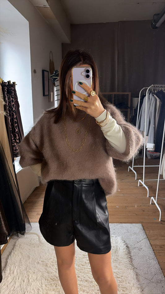 Short similicuir MARINA