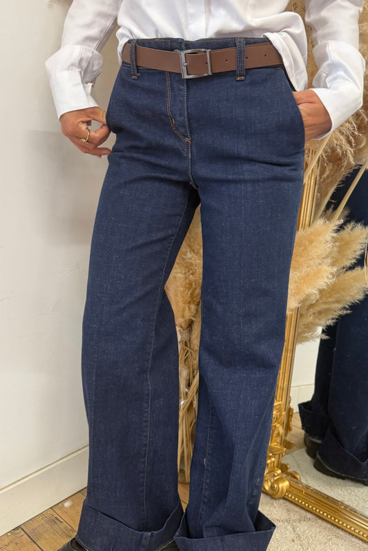 Jean droit « FLORIA »♡